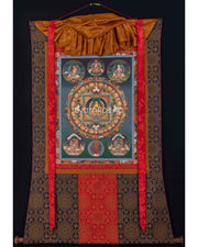 Round Buddhist Mandala Painting