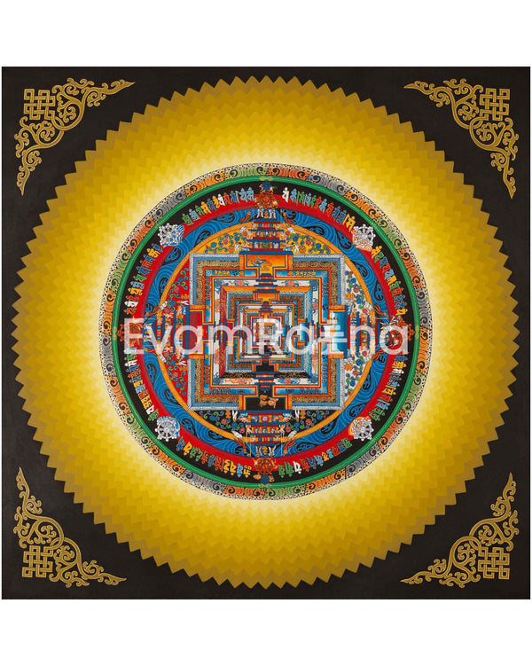 Round Halo Kalachakra Thangka 