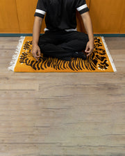 Tibetan Traditional Tiger Print Rug | Handcrafted Wool Rug with 100 Knot Detail