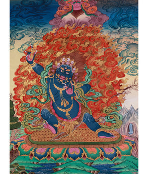 Tibetan Wrathful Deity Vajrapani | Guardian of Power and Strength