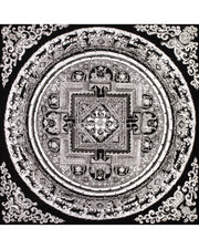 Sacred Pure Silver Mantra Mandala | Symbol of Compassion and Enlightenment