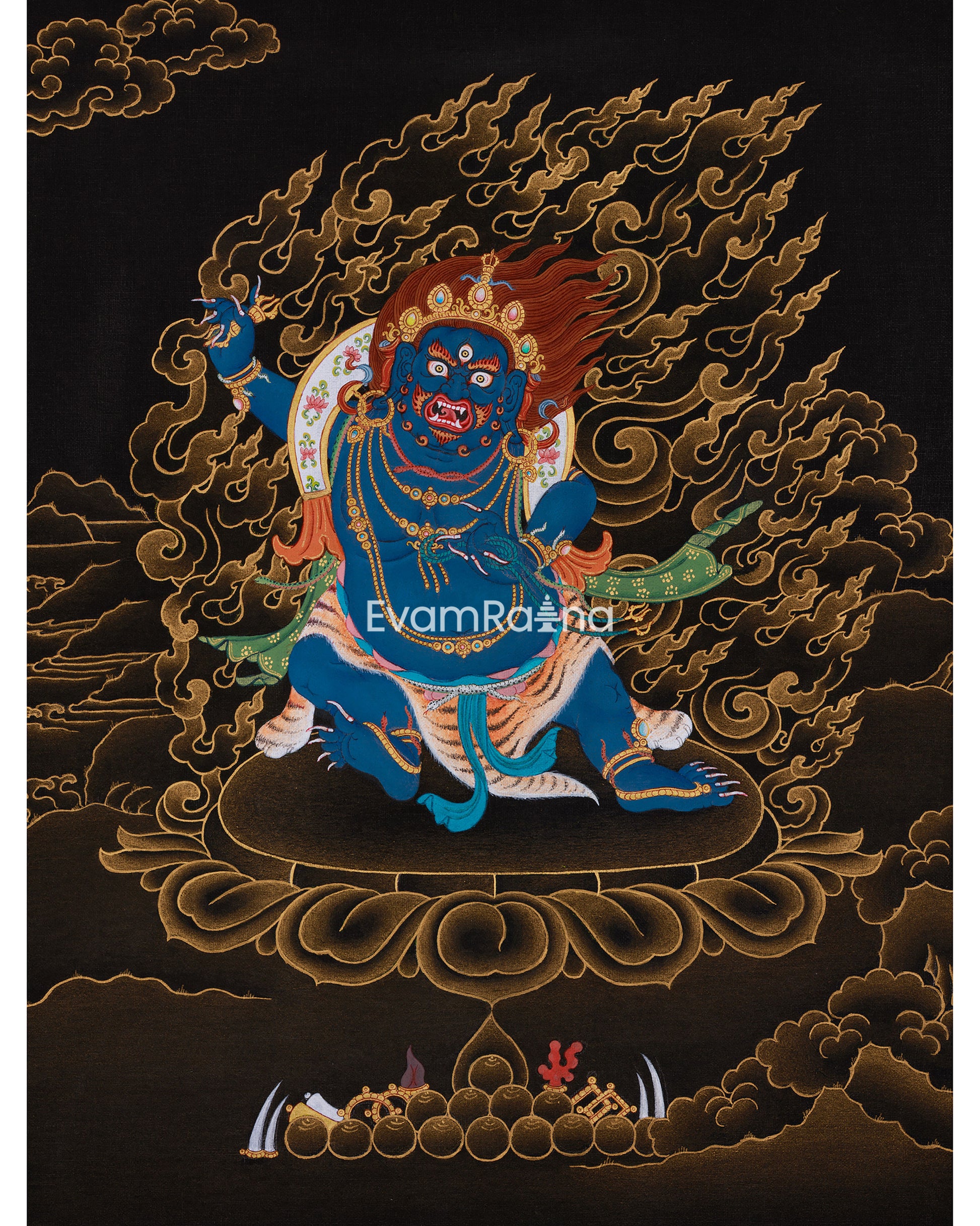 Tibetan Thangka of Vajrapani 
