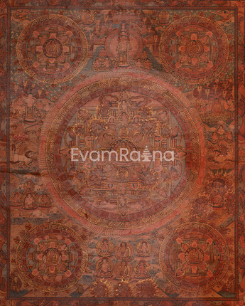 Divine Buddha Mandala Thangka