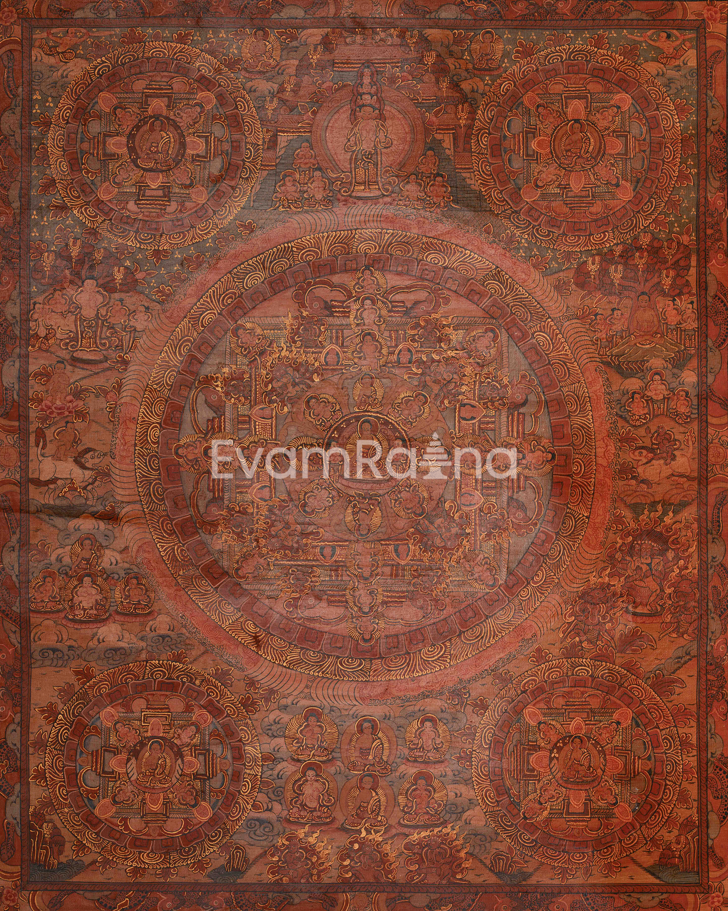 Divine Buddha Mandala Thangka