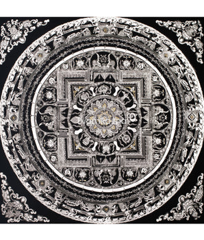 Spiritual Mantra Mandala Painting | Tibetan Wall Hangings