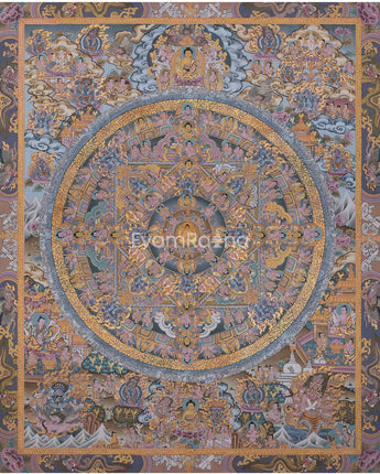 traditional-painted-grey-colored-buddha-mandala