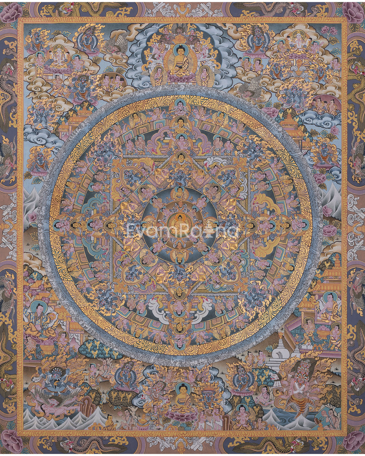 traditional-painted-grey-colored-buddha-mandala