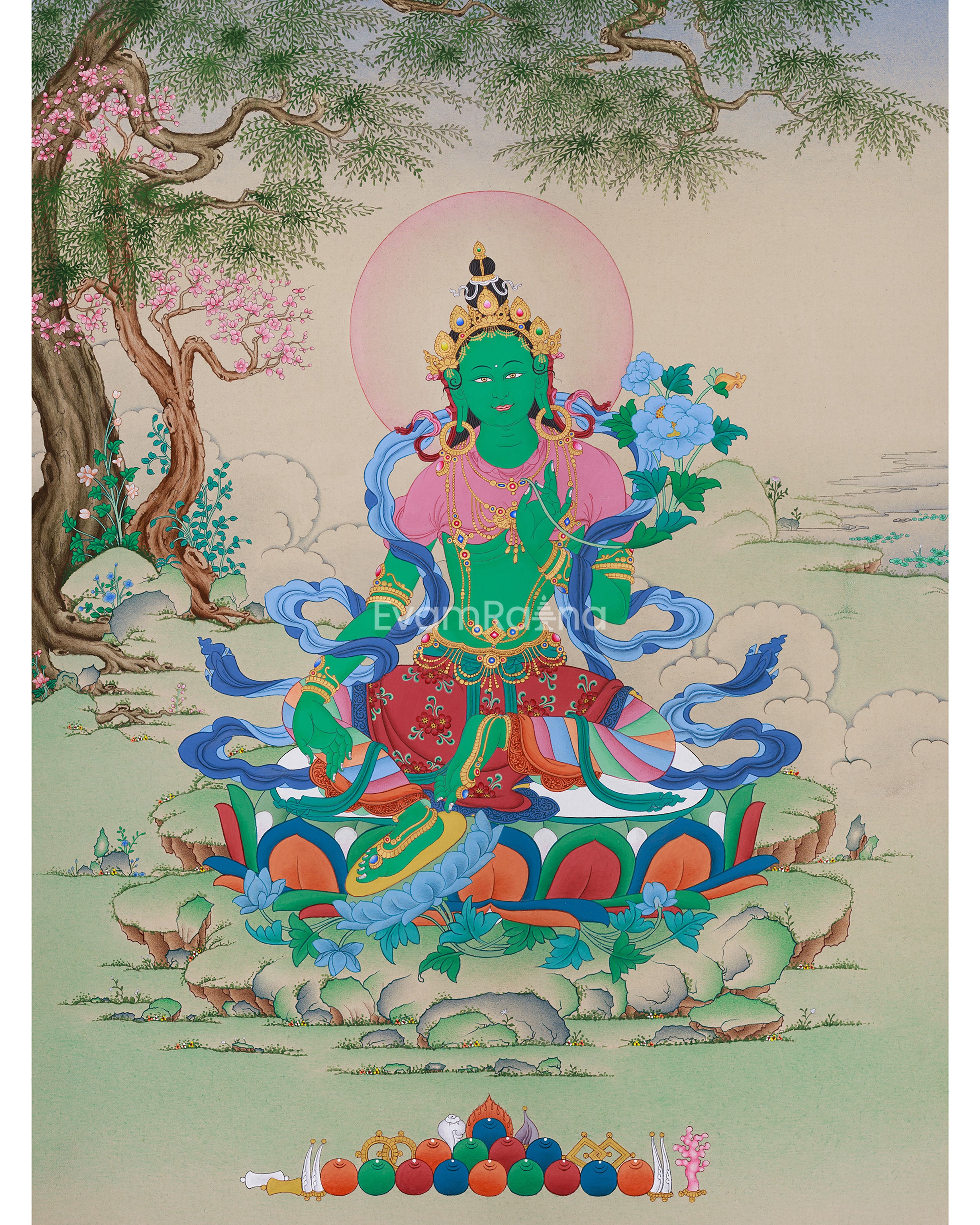 Buddhist Compassion Goddess, Green Tara | Protector and Mother of Liberation