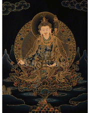Hand-Painted  Guru Rinpoche Thangka | Embodiment of Wisdom and Compassion