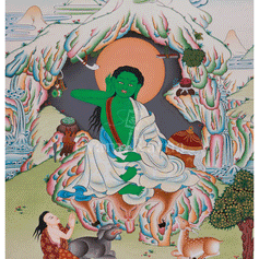Sacred Milarepa Thangka