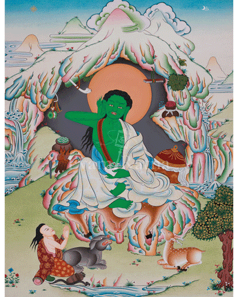 Sacred Milarepa Thangka