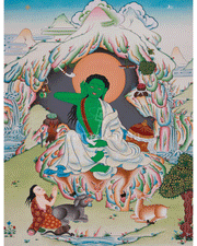 Sacred Milarepa Thangka
