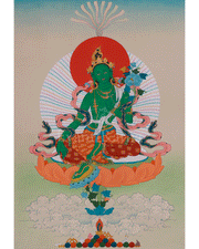 Green Tara Devotional Art | Swift Compassion and Blessings