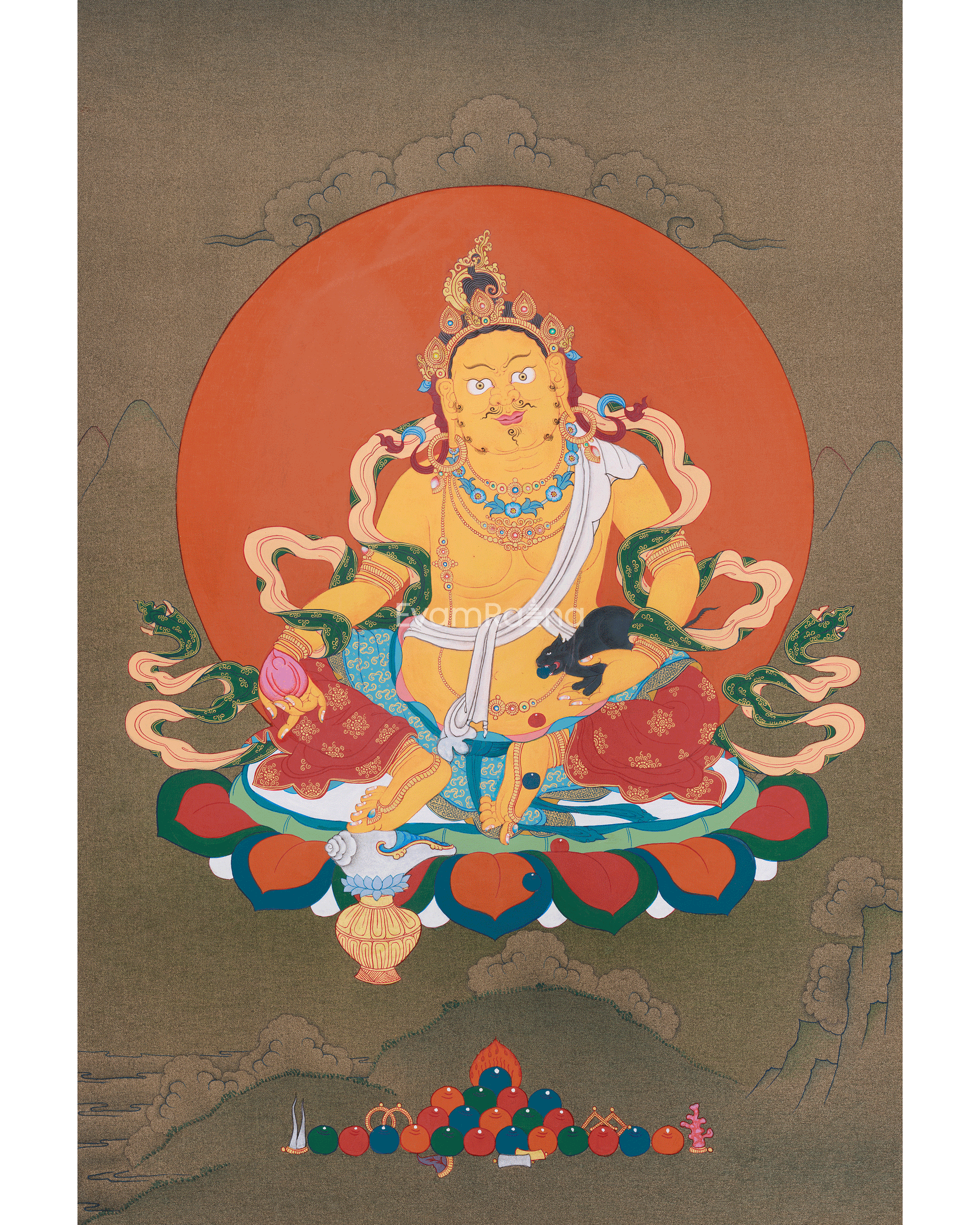  Thangka of Dzambhala