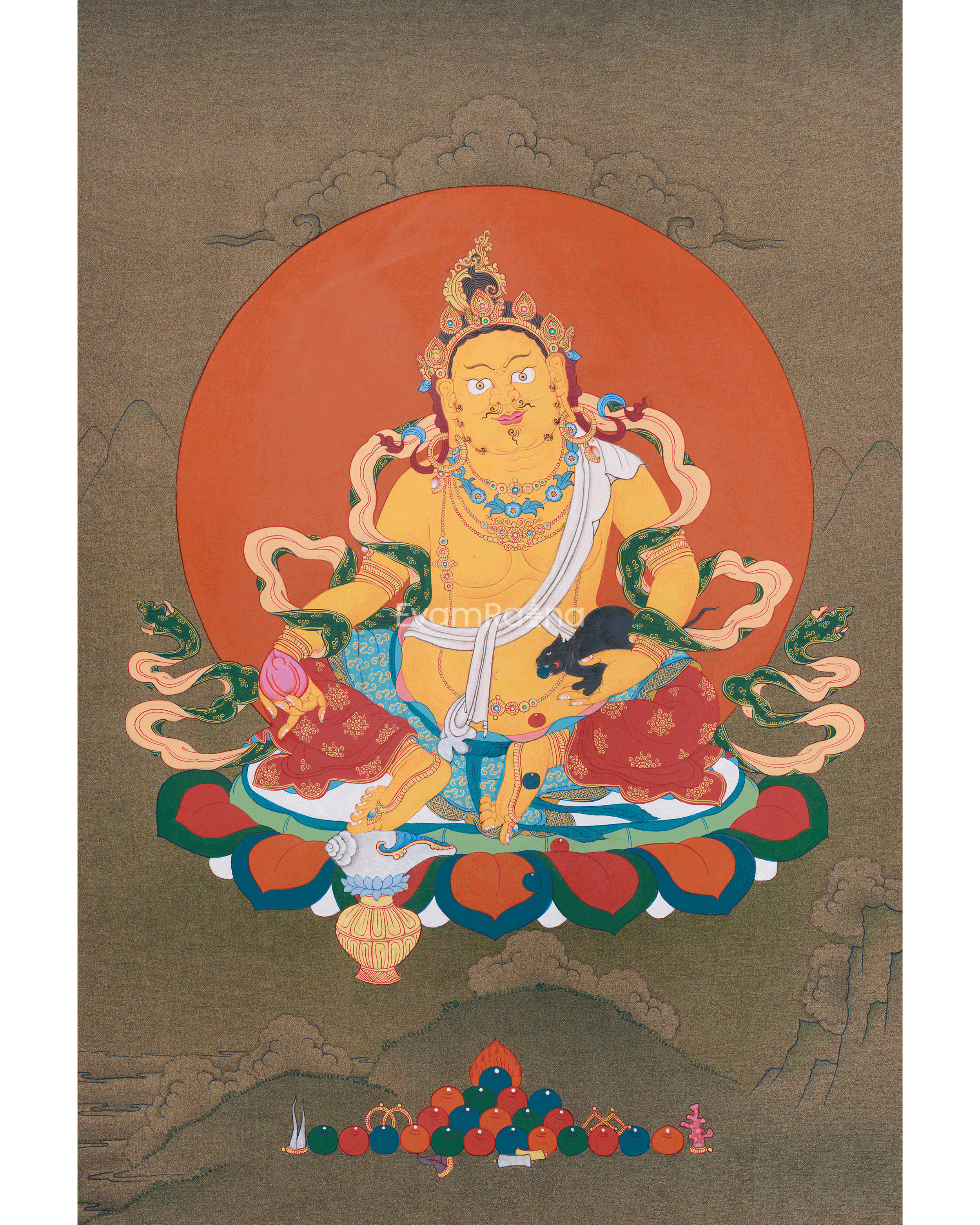  Thangka of Dzambhala