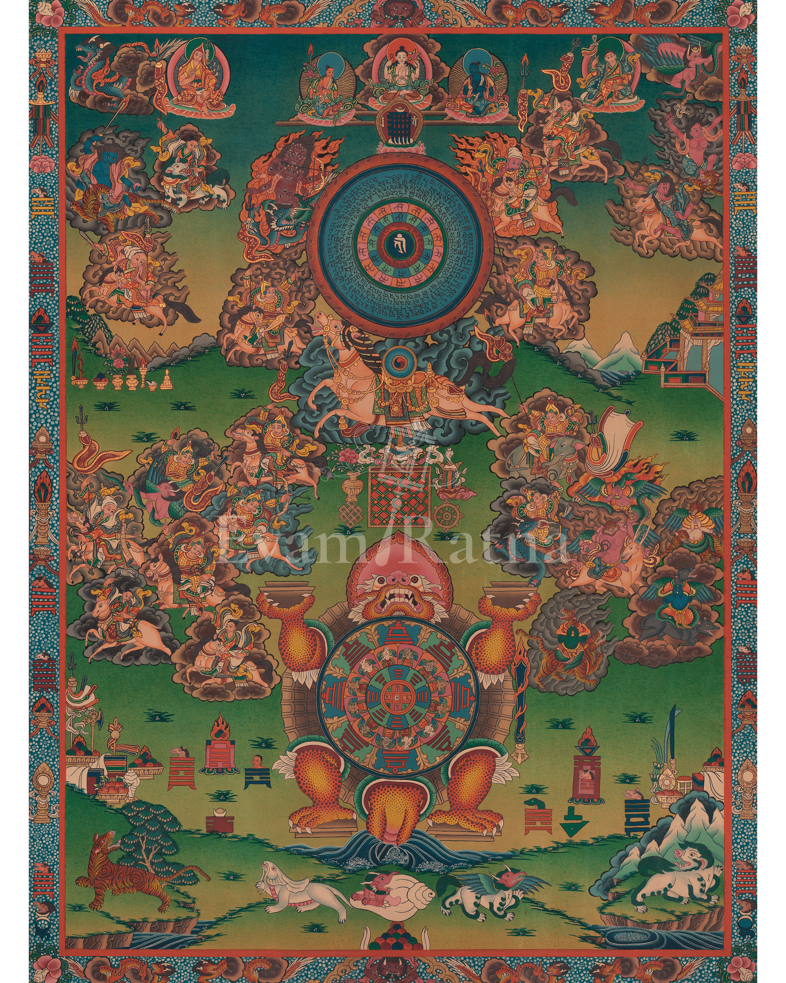 Buddhist Calendar Thangka