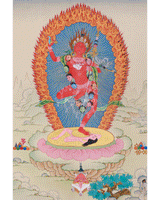Hand-Painted Wrathful Vajravarahi Thangka