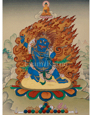 Holder of the Thunderbolt Vajrapani Thangka | The Ultimate Power of All Buddhas