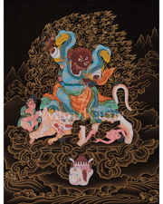 Sacred Dorje Drollo Thangka | Symbol of Fierce Compassion, Awakened Presence
