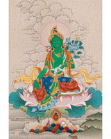 Green Tara Thangka 
