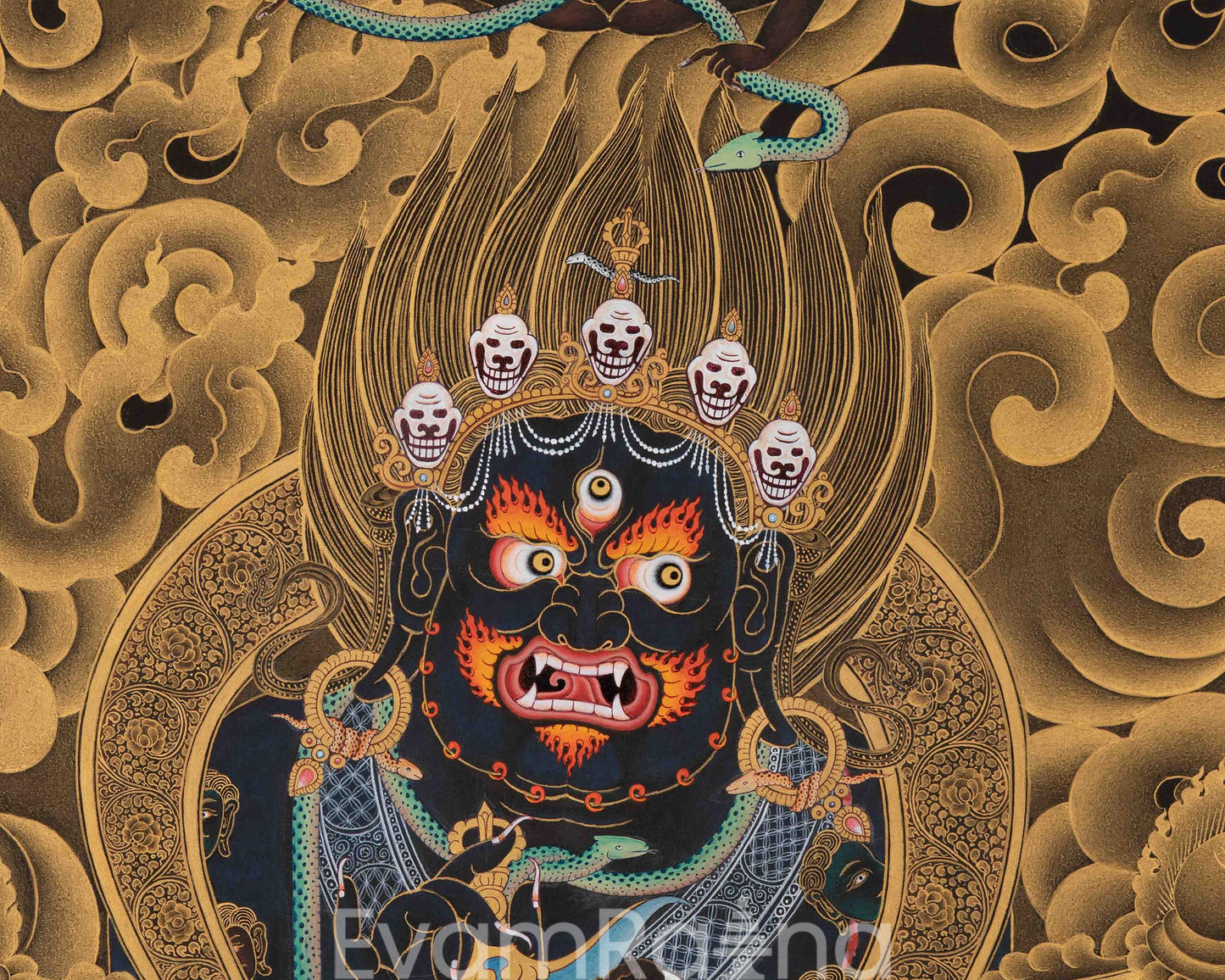 Sakya Mahakala Print | Traditional Himalayan Art