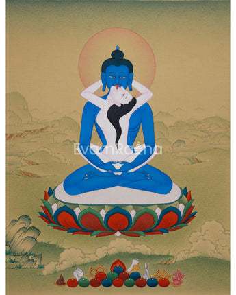 Tibetan Samantabhadra Buddha Thangka 