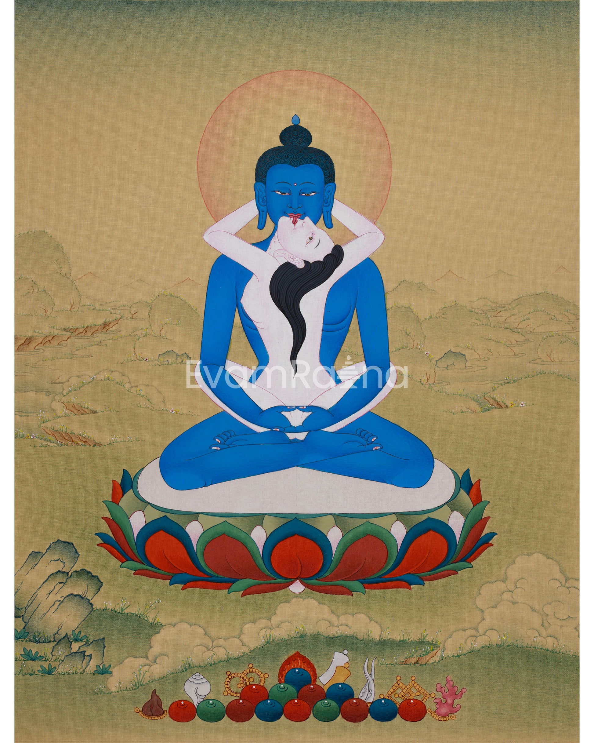 Tibetan Samantabhadra Buddha Thangka 