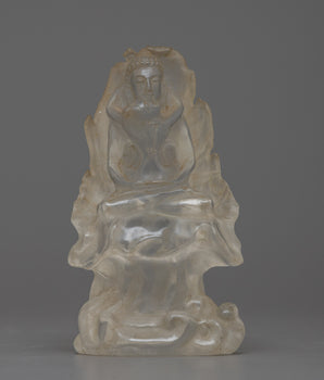 Crystal Samantabhadra Statue
