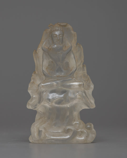 Crystal Samantabhadra Statue