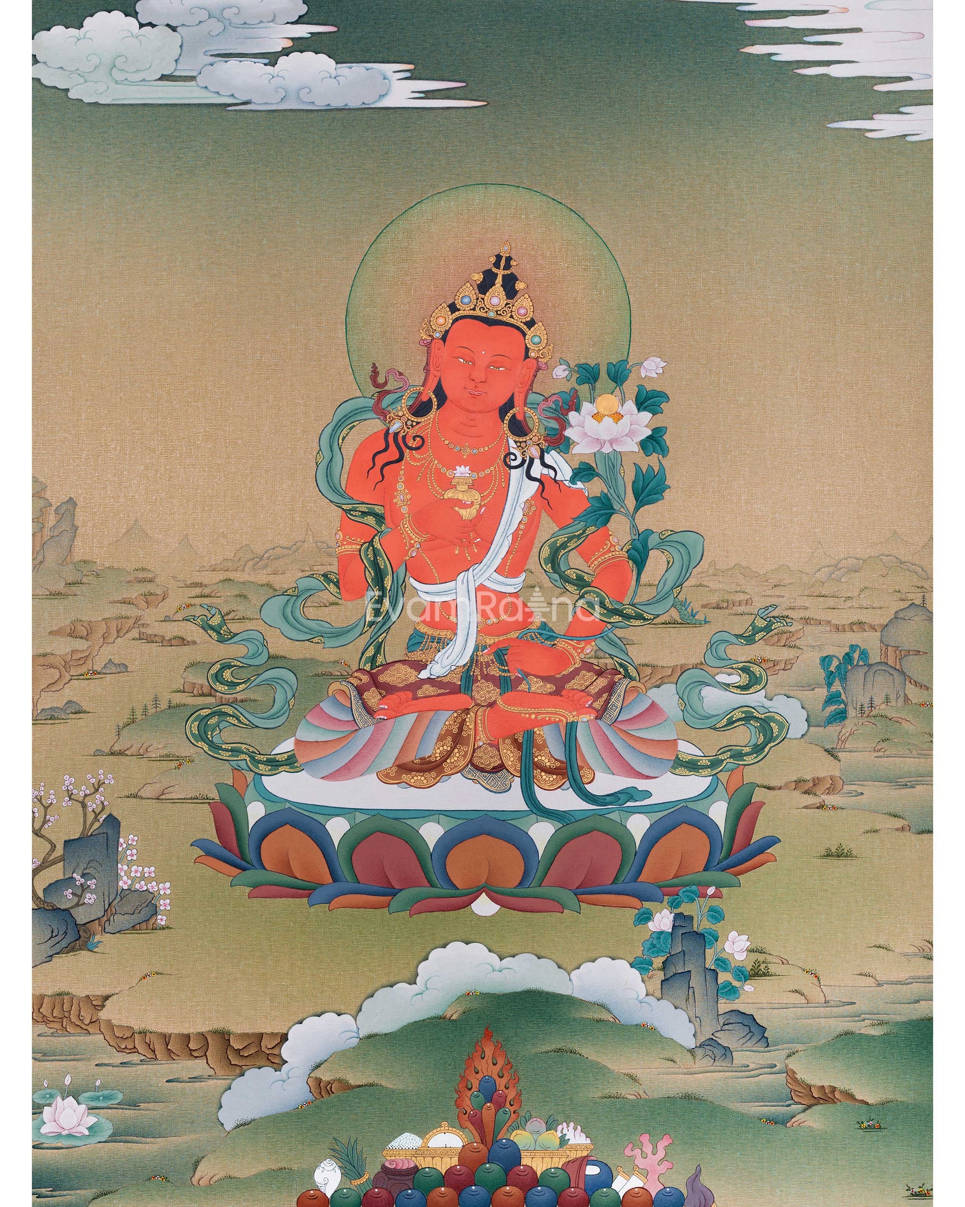 Adi Buddha, Samantabhadra Canvas Print
