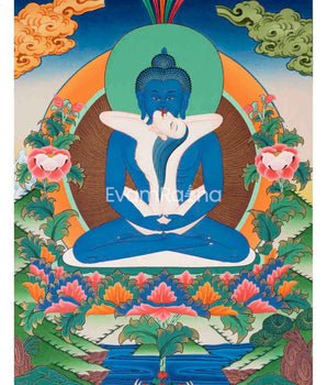 Samantabhadra Yab Yum Buddha Thangka