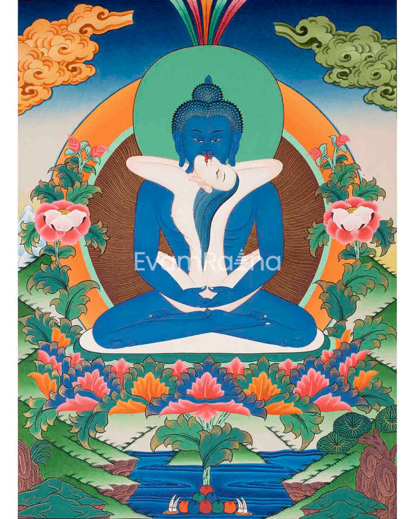 Samantabhadra Yab Yum Buddha Thangka