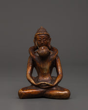 Tantric Buddha with consort figurine