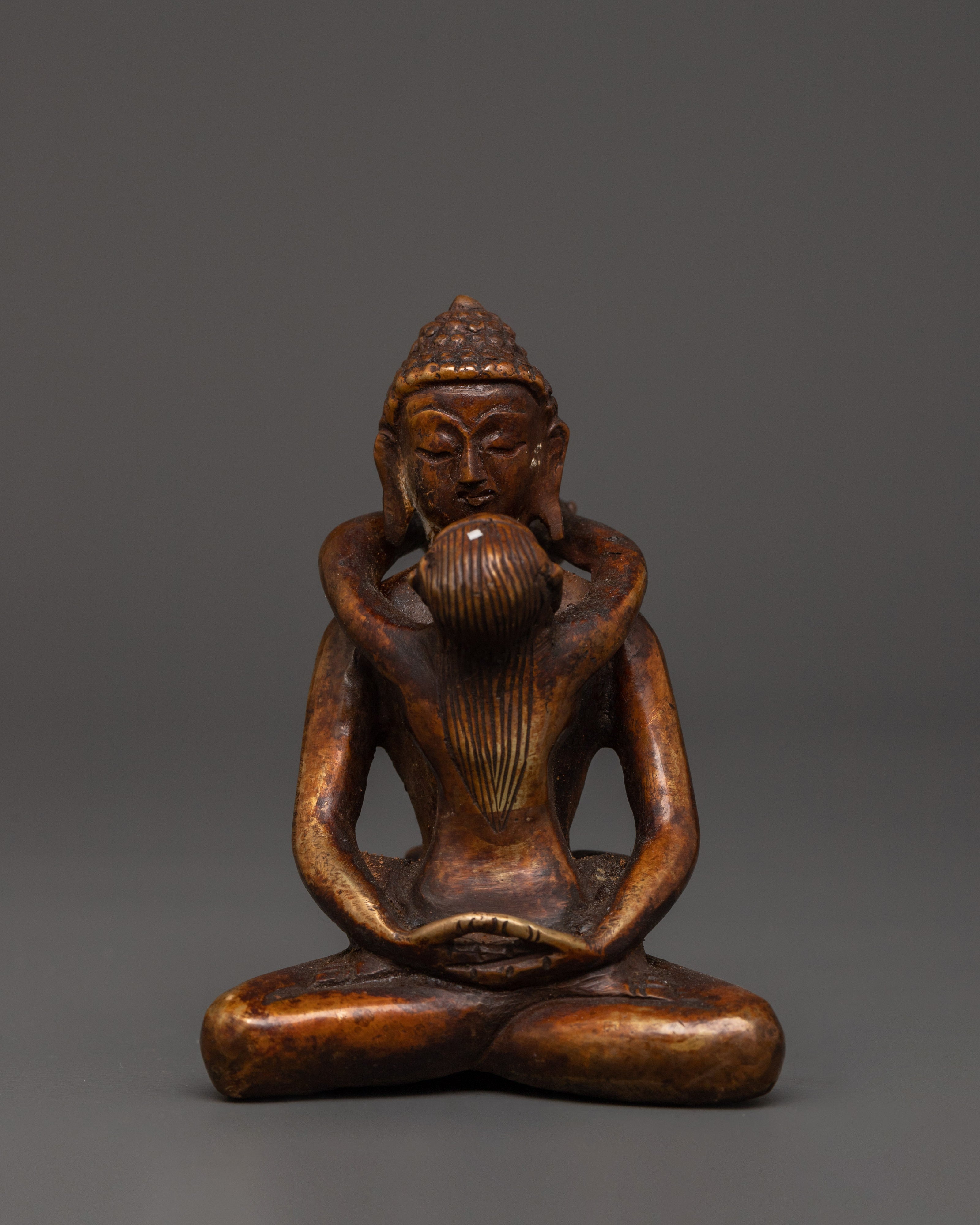 Tantric Buddha with consort figurine