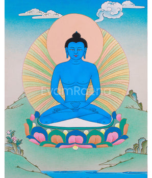 Hand-Painted Samantabhadra Thangka