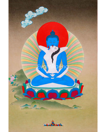 Samantrabhadra Consort Thangka