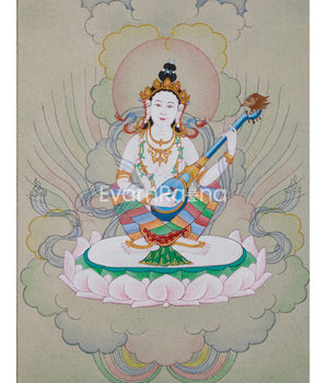 Saraswati: Wisdom Goddess of Buddhism, Thangka