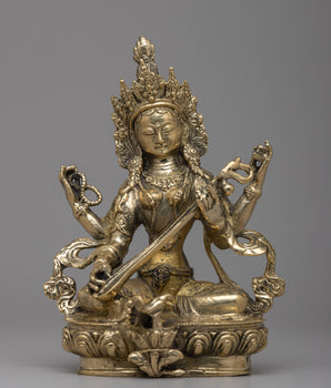 Exquisite Saraswati Devi Statue