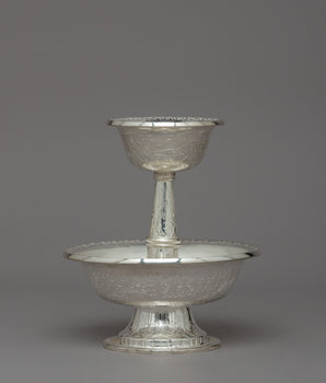 Elegant Silver Serkyem Offering Set 