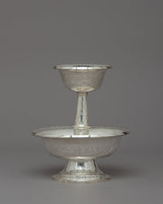 Elegant Silver Serkyem Offering Set