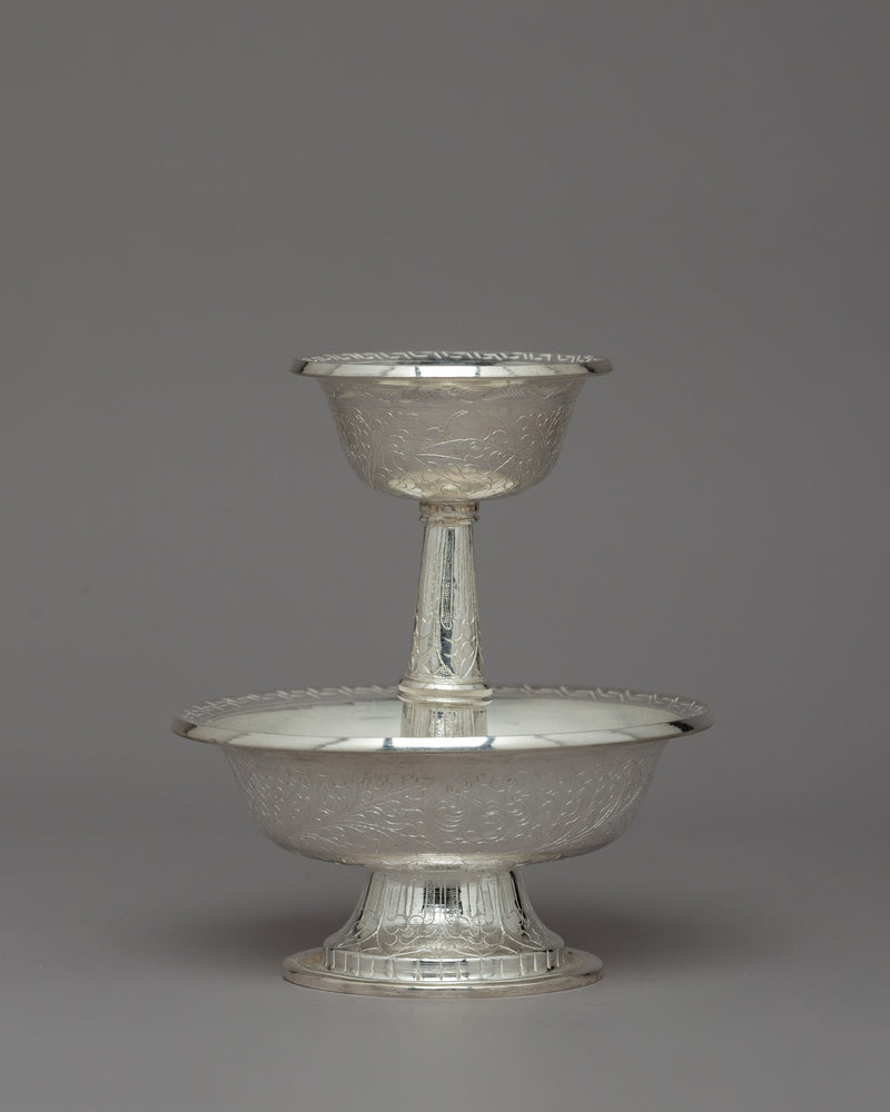 Elegant Silver Serkyem Offering Set 