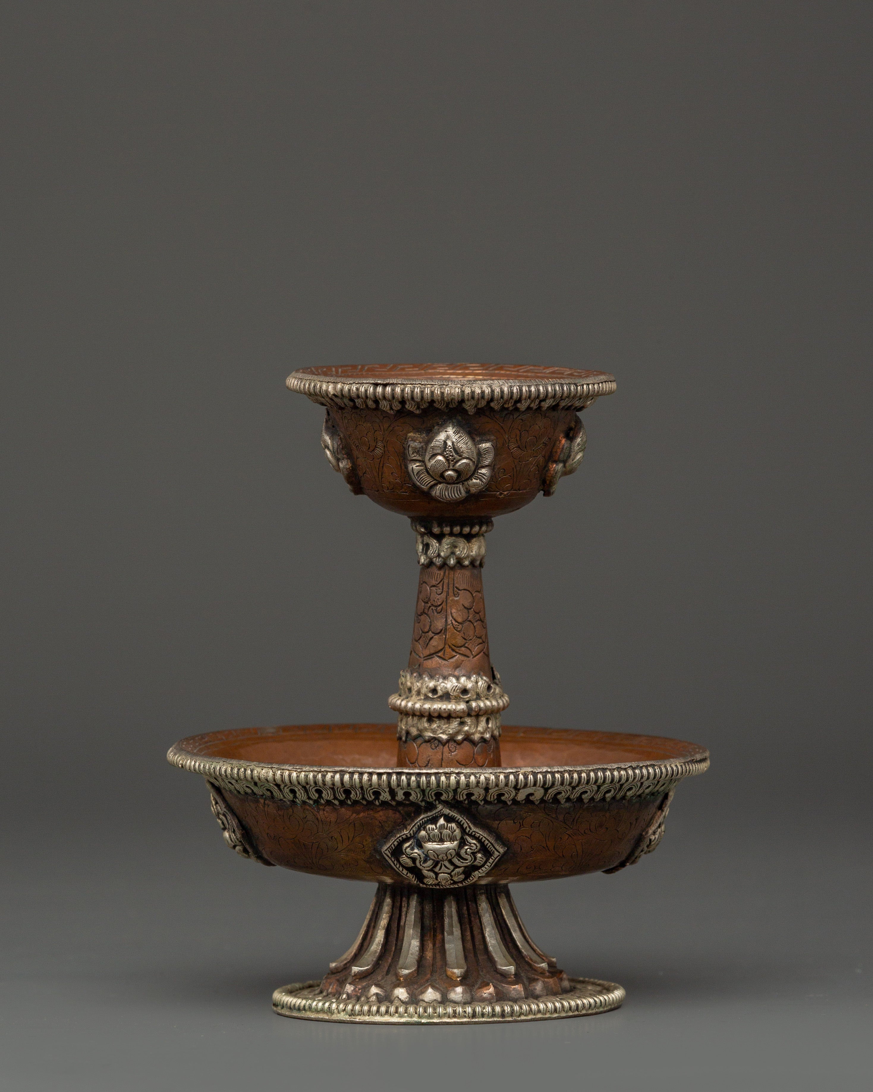Tibetan Silver Plated Serkyem Set