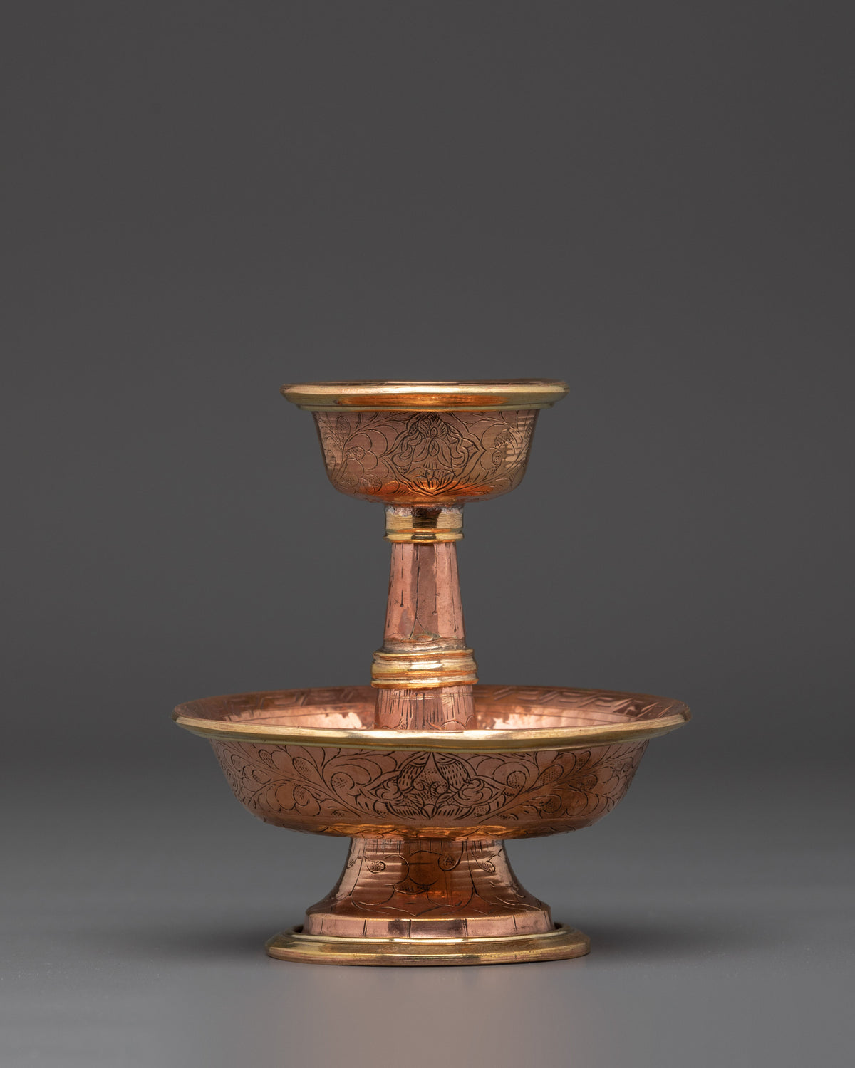 Traditional Ceremonial Serkyem Set | Tibetan Buddhist Offering Vessel