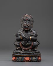 Wrathful Sakya Mahakala Sculpture | Protector Deity