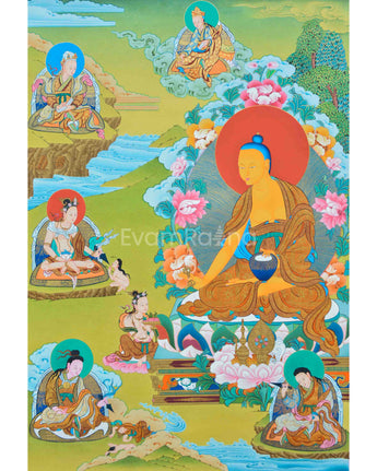 Shakya Senge With Others Thangka