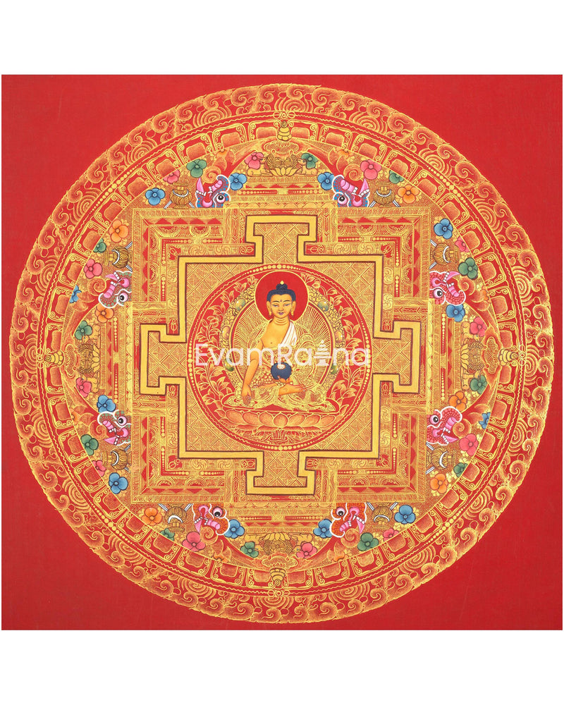 Shakyamuni Buddha Mandala Thangka