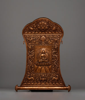 Shakyamuni Buddha Metal Thanka Wall Hanging