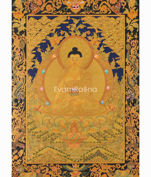 Shakyamuni Buddha Thangka Art 