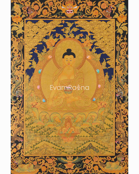 Shakyamuni Buddha Thangka Art 