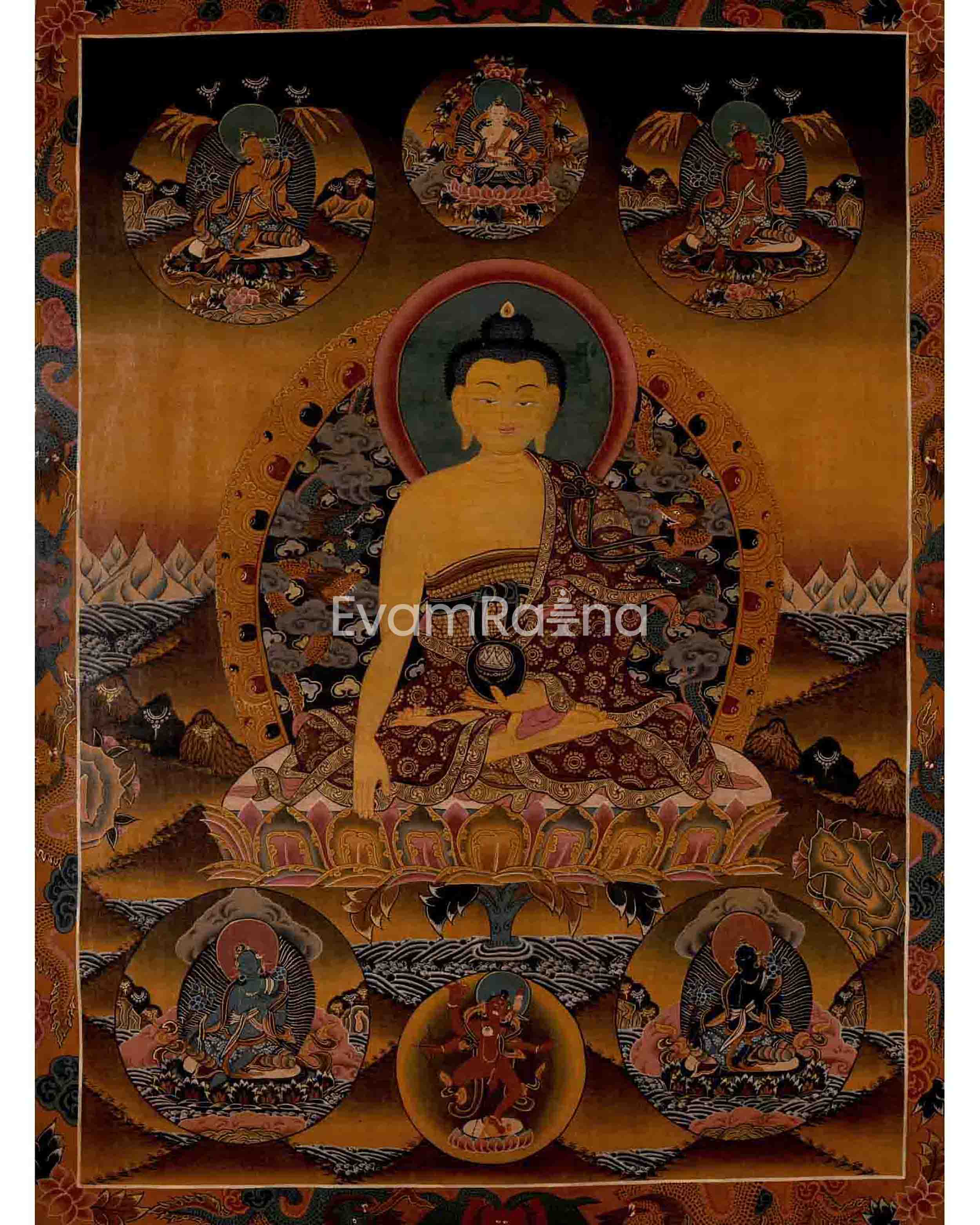 Shakyamuni Buddha Thangka Art